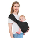 Baby Sling Carrier,Baby Carrier Newborn to Toddler,Toddler Carrier,Portable Lightweight & Spreadable Shoulder Straps(Black) by TinyTreasures Baby Boutique