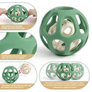 MCGMITT Sensory Balls for Baby, Easy Grasp Food Grade Stretchy Silicone Baby Teether Ball for 0-6 6-12 Months, BPA-Free Montessori Chew Toy, Newborn Infant Learning Developmental Toys Gift by TinyTreasures Baby Boutique