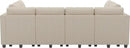 Belffin Oversized 12 Seat Modular Sectional Sleeper Sofa Convertible Sleeper Sofa with Storage Seat Large Corduroy Modular Sectional Couch for Living Room Beige by CozyNest Decor