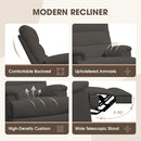 Dark Grey Glider Rocker Recliner,Swivel Rocking Recliner Chair,Glider Rocking Chair,Reclining Sofa Rocking Chair Nursery,23 Inches Deep Seat & 27 inches High Back,for Living Room by TinyTreasures Baby Boutique