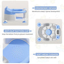 Baby Bath Seat for Babies 6 Months & up, Non-Slip Toddler Bath Seats for Babies Sitting Up, Safe Infant & Newborn Bathtub Chair with 4 Suction Cups & Soft Cushion for Shower,Blue by TinyTreasures Baby Boutique