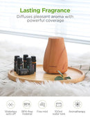 InnoGear Essential Oil Diffuser with Oils, 100ml Aromatherapy Diffuser with 6 Essential Oils Set, Aroma Cool Mist Humidifier Gift Set, Yellow Wood Grain by TinyTreasures Baby Boutique
