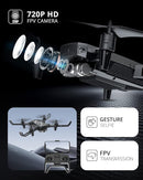 DEERC D20 Mini Drone for Kids with 720P HD FPV Camera Remote Control Toys Gifts for Boys Girls with Altitude Hold, Headless Mode, One Key Start Speed Adjustment, 3D Flips 2 Batteries, Black by TinyTreasures Baby Boutique