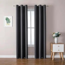 ChrisDowa Blackout Curtains 78 inches Long for Bedroom - 2 Panels Set Grommet Thermal Insulated Room Darkening Curtains for Living Room (Dark Grey, 42 x 78 Inch) by CozyNest Decor