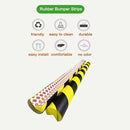 L-Shaped/Circular Edge Protector – 19" Durable Polyurethane Foam, High-Visibility Yellow/Black Stripes & Corner Safety Bumper for Impact Protection by TinyTreasures Baby Boutique