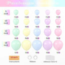 130pcs Pastel Balloons Different Sizes 18" 12" 10" 5" Macaron Latex Balloon Garland Arch Kit for Birthday Easter Baby Shower Graduation Wedding Gender Reveal Anniversary Party Decorations by CozyNest Decor