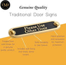 Please Use Other Door Brass Door Sign. Traditional Style Home Décor Wall Plaque Handmade By The Metal Foundry UK. by CozyNest Decor