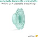 Willow Go - Hands Free Breast Pump - Wearable Breastfeeding Pump - Portable, Electric, Cordless, & 9 Levels of Hospital Grade Suction Strength - Postpartum Essentials - Diaphragm - 2pk by TinyTreasures Baby Boutique