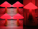 AUSAYE 5 Pack Sensor LED Night Lights Plug in Lamp Mushroom Light for Adults Kids NightLight Bedroom,Bathroom,Toilet,Hallway,Stairs,Kitchen,Basement Red by TinyTreasures Baby Boutique