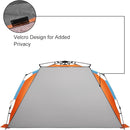 Oileus XX-Large Beach Tent Sun Shelter for 5-6 Person Portable Sun Shade Instant Pop Up Tent for Beach with Carrying Bag, Stakes, 6 Sand Pockets, Anti UV for Fishing Hiking Camping, Waterproof by TinyTreasures Baby Boutique