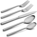 Alata Potter 40-Piece Forged Silverware Set, Service for 8 – Premium Stainless Steel Flatware Set, Modern Design with Satin Finish, Ideal for Home, Kitchen, Party, Camping by CozyNest Decor
