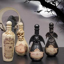 Braxio Witch Potion Bottles for Halloween Décor - White Spider Resin Magic Potion Bottles with Black Web Design, White Spider Decoration, for Shelf Table Party(3x3x10 Inches) by CozyNest Decor