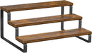 Giikin 3-Tier Spice Rack, 13.8 Inch Wood Step Shelf Countertop Spice Storage Holder, Kitchen Pantry Cabinet Organizer Cupboard for Spice Bottles, Jars, Seasonings, Baking Supplies, Metal Frame by CozyNest Decor