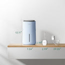 MistFree Smart Humidifier for Bedroom, Evaporative Humidifier No White Dust, Auto Humidity & APP Control, 3L Water Tank Easy to Clean, Sleep Mode, Timing, Humidifiers for Nursery/Baby(Blue) by TinyTreasures Baby Boutique