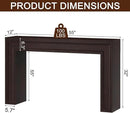 Rresyet 55 Inch Long Console Table, Sofa Table Behind Sofa, Wooden Entryway Table, Farmhouse Entryway Table for Entry, Hallway, Living Room (Cherry) by CozyNest Decor