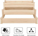 Yaheetech 3 Tier 47 x 47 x 22in Raised Garden Bed Horticulture Outdoor Elevated Flower Box Tiered Garden Bed Wooden Vegetables Growing Planter for Backyard/Patio/Gardener by GreenHaven Gardens