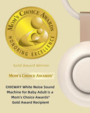 2025 Mom's Choice Awards, Portable Sound Machine for Baby Adult, AI Cry Detection, 18 Soothing Sound, Bluetooth Rechargeable White Noise Machine for Home Office Travel, Nursery Light, Gray by TinyTreasures Baby Boutique