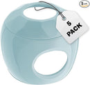 New & Improved - Door knob Baby Safety Cover - 5 Pack - Deter Little Kids from Opening Doors with A Child Proof Door Handle Lock (Blue) by TinyTreasures Baby Boutique