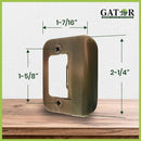 Gator Door Latch Restorer - Strike Plate (Antique Brass) by TinyTreasures Baby Boutique