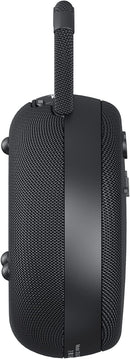 MusiBaby Mini Bluetooth Speaker – Bluetooth 5.3 with 6956C Chipset, IPX7 Waterproof, Rubberized Shell, Clip-On Lanyard, Ultra-Portable for Shower, Pool, Teens, Backpack, Gifts (Black) by TinyTreasures Baby Boutique