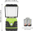 LE 1000LM Battery Powered LED Camping Lantern, Waterproof Tent Light with 4 Light Modes, Camping Essentials, Portable Lantern Flashlight for Camping, Emergency Light, Power Outages, Not Rechargeable by CozyNest Decor