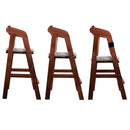 PandaEar Wooden High Chair for Toddlers, Adjustable Child Highchair Feeding Chair with Removable Cushion & Steps for Kids Dining, Eating, Studyin (Walnut) by TinyTreasures Baby Boutique