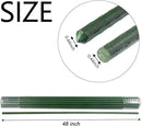 Garden Plant Stakes 48 Inch 4Ft Steel Plant Stick Support, 25 Pack Tomato Stakes for Growing Climbing Plants, Potted Plants, Tomatoes, Trees, Cucumber, Beans, Fences Poles by CozyNest Decor