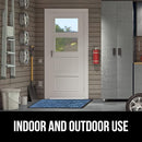 GORILLA GRIP 100% Waterproof All-Season WeatherMax Doormat, 72x24, US Designed Natural Rubber, Stain and Fade Resistant, Low Profile Indoor Outdoor Door Mats, Easy Clean Patio Mat, Ocean Blue Waves by CozyNest Decor