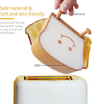 QANYI Toast Bread Night Light,Soft LED Toast Lamp with Cute Face Always Smile,Bedroom Table Lamps Graduation Gifts Ideas for Teen Girls 10 11 12 13 14 Year Old Girls by TinyTreasures Baby Boutique