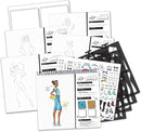 Fashion Angels Fashion Runway Portfolio - Fashion Design Sketch Book with Stencils & Stickers - Ages 8 & Up by TinyTreasures Baby Boutique