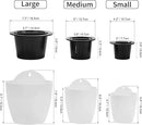 3 Pack Self Watering Wall Hanging Planter Pots Vertical Garden Window Hang Mount Indoor Outdoor Plant Flower Basket for Kitchen Herbs Balcony Railing Shelf Fence Bedroom Trellis Decor Modern White Box by CozyNest Decor