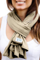 Byrd & Blume Maternity Nursing Cover Breathable Lightweight Breastfeeding Cover Wrap Shawl Scarf Poncho Full 360 (Latte, One size) by TinyTreasures Baby Boutique