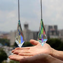 2PCS 5" Large Lanky Cone Crystal Sun Catcher Prisms, STINO Hanging Suncatchers with Glass Prism, Rainbow Maker for Windows, Balcony, Kitchen, Garden Decoration (1, Lanky Cone 2Pcs) by GreenHaven Gardens