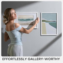 Homeforia 16x20 White Picture Frame, High End Oak 16x20 White Wood Frame with Mat 11x14 Photo, 16 x 20 Wooden Poster Frames Matted to 11 by 14, 20x16 Hanging Frames, Tempered Glass, Wall Kit, Set of 1 by CozyNest Decor