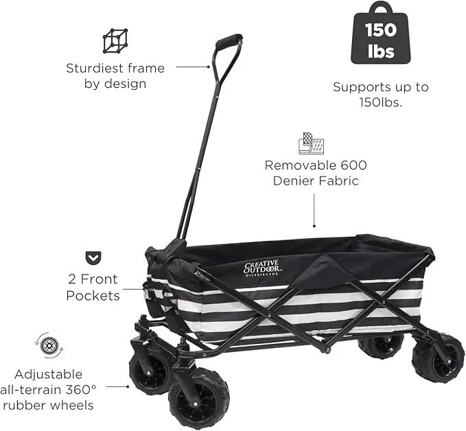 Creative Outdoor Original Folding Wagon All-Terrain Wheels, photo 2 of 9