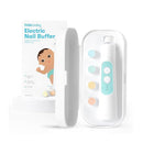 Frida Baby Electric Nail Buffer | Safe + Easy Baby Nail File, Baby Nail Clippers + Nail Trimmer Kit for Newborn, Toddler, Children's Fingernails/Toenails, 4 Buffer Pads, LED Light, Storage Case, White by TinyTreasures Baby Boutique