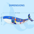Whale Busy Board Montessori Busy Board, Sensory Toys Toddler Toys Sensory Wall Activity for Toddler- Preschool Learning Panel Center for Kids 3+ Year Old Boys Gifts Girls Gifts(Birthday Christmas) by TinyTreasures Baby Boutique