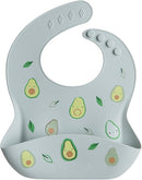 Loulou Lollipop Soft, Waterproof Silicone Feeding Bib for Babies and Toddlers by TinyTreasures Baby Boutique