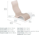 Ledge Lounger - Signature Chair - Inside Pool & Sun Shelf Lounge Chair - Designed for Shallow Shelves Up to 9” - Compatible with All Pool Types - Poolside & Sun Deck Tanning - Set of 2 - Granite Gray by GreenHaven Gardens
