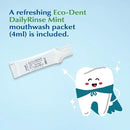 Eco-Dent Alcohol-Free Mouthwash, Mint - Ultimate Essential MouthCare, Oral Care Mouth Wash for Adults, Baking Soda Mouth Rinse with Essential Oils + DailyRinse Single-Use Pack, Mint by CozyNest Decor