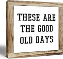 Inspirational Decor, Rustic Wood Sign, These are the Good Old Days Signs, Wooden Plaques Signs Table Decoration, Living Room Family Decor, Home Decorate for Shelf, Office Decorate by CozyNest Decor