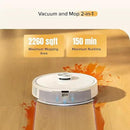 roborock Q7 M5 Robot Vacuum and Mop Combo, 10,000Pa HyperForce Suction, Robotic Vacuum Cleaner, Dual Anti-Tangle System, APP-Controlled Mopping, LiDAR Navigation, for Pet Hair and Carpet, White by CozyNest Decor