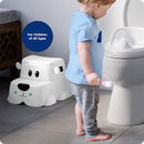 Squatty Potty Kids Toilet Step Stool Set, Potty Pet Bear Cub Base with Training Seat by TinyTreasures Baby Boutique