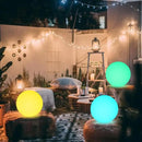 12 Inch Solar Glowing Ball Light Outdoor, Solar Garden Globe Light w/Remote, RGB Color Changing Waterproof Large LED Orb Lights, Landscape Lighting Mood Lamp w/Ground Stake for Patio Yard Lawn Path by CozyNest Decor