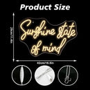Sunshine State of Mind Neon Sign for Wall Decor,Neon Light Sign for Cafe Bar Kitchen Restaurant Coffee Dessert Shop Party by GreenHaven Gardens
