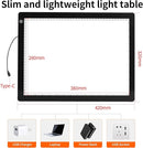A3 LED Light Pad with Adjustable Stand,16.6 * 12.6 Inches,3 Levels of Brightness and Stepless Dimming Light Board 8000LUX, Uniform Illuminated Light Box for Tracing Weeding Vinyl and Diamond Painting by TinyTreasures Baby Boutique