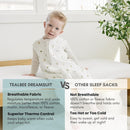 Tealbee DREAMSUIT: Toddler Sleep Sack with Feet 2T 3T - 0.8 TOG Lightweight Baby Wearable Blanket for Walkers - Rayon Made from Bamboo, Organic Cotton Sleeping Bag (2T-3T) - Cactus by TinyTreasures Baby Boutique
