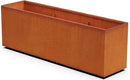 Extra Large Corten Steel Planter Box – 72"x18"x24" Rectangular Outdoor Metal Planter | Heavy Duty, Rust Patina Finish | Made in USA | Fully Assembled by GreenHaven Gardens