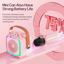 Karaoke Machine with 2 Wireless Microphones for Kids Adults,Portable Bluetooth Speaker Girls Toddlers Toy Gift for Aged 3-12 Year Birthday Parties Christmas Party - Pink by TinyTreasures Baby Boutique