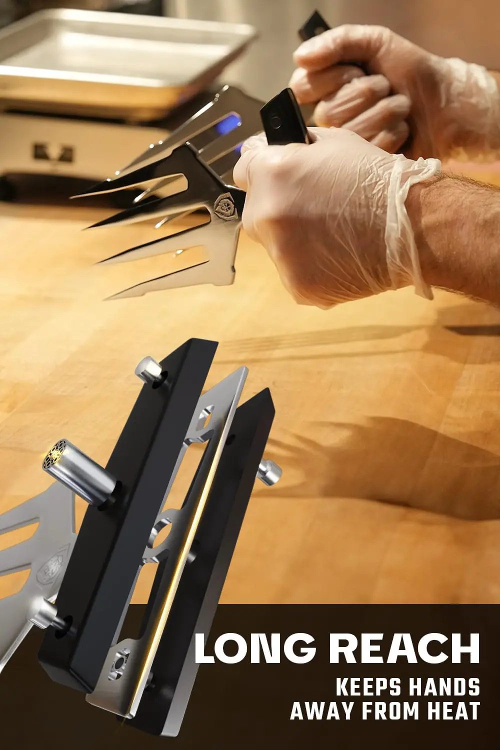 Dalstrong Meat Shredding Claws - Multi-Use Shredding Tool - Lifting, Pulling, Handling Utensils - x2 - Premium HC Stainless Steel G10 Hanlde -BBQ Meats, Brisket & More, photo 4 of 6